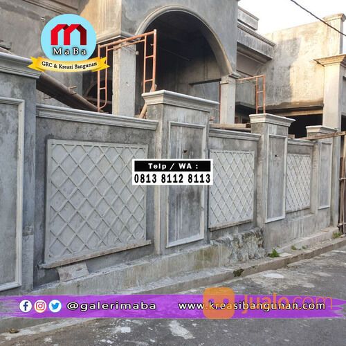 Ornamen Dinding GRC Pagar Rumah