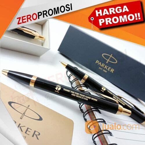 Souvenir Pulpen Parker Original IM Black Seri 1975638 Grafir Nama