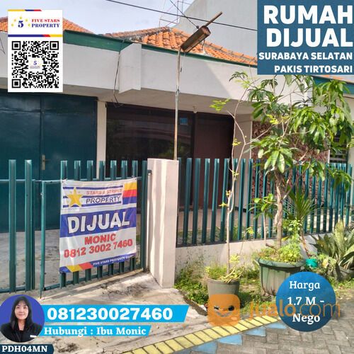 RUMAH DI PAKIS TIRTOSARI (SURABAYA SELATAN)