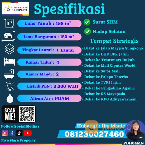 RUMAH DI PAKIS TIRTOSARI (SURABAYA SELATAN)