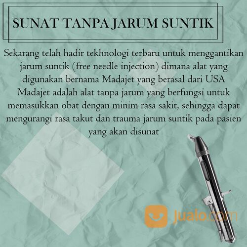 Sunat tanpa jarum suntik/ khitan modern