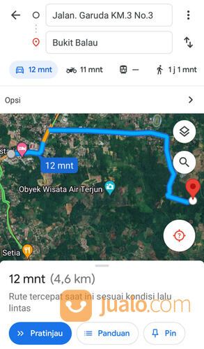 Lahan bukit luas 2 Hektar Di Rt.4 Lingkungan Kemelak,Baturaja Timur