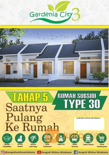 Rumah Subsidi Gardenia City Dekat Stasiun Kereta Cibitung Bekasi