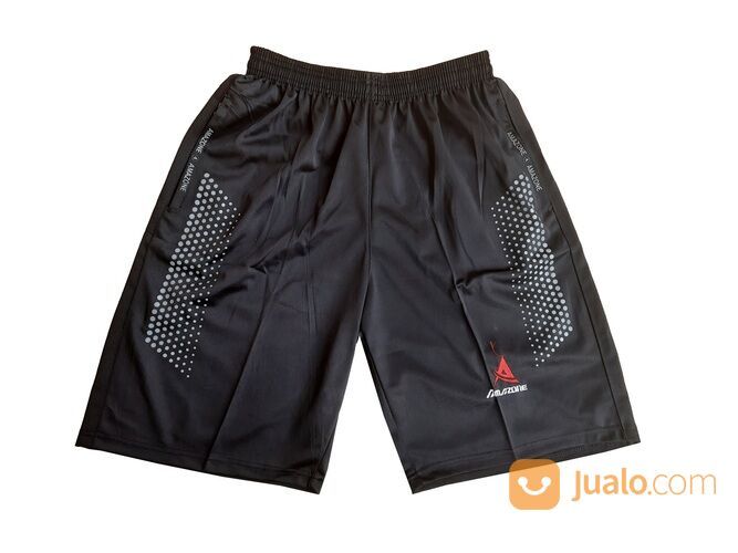 Celana Pendek Olahraga Pria Resleting Jumbo Kolor Sport Running Jogging Badminton Premium