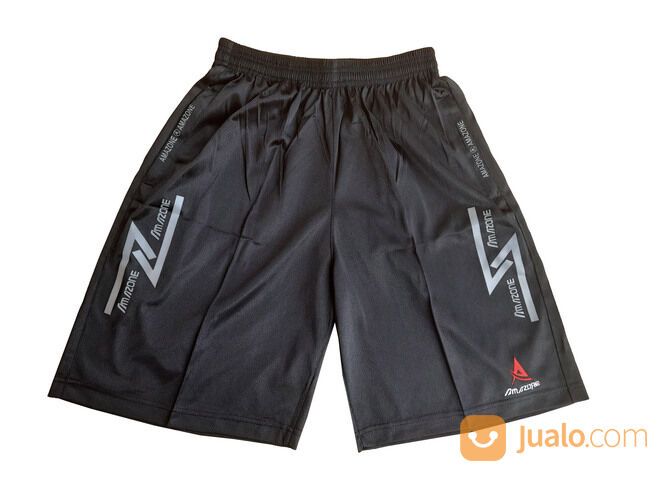 Celana Pendek Olahraga Pria Resleting Jumbo Kolor Sport Running Jogging Badminton Premium