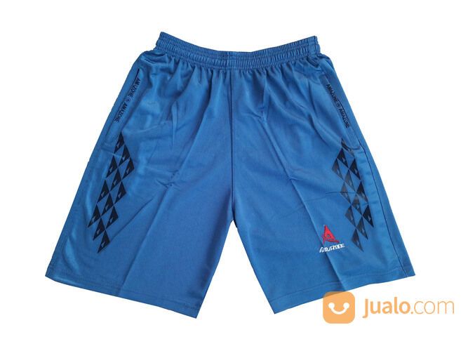 Celana Pendek Olahraga Pria Resleting Jumbo Kolor Sport Running Jogging Badminton Premium