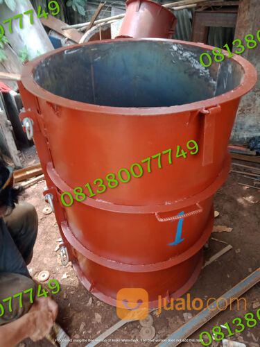 Cetakan Gorong Gorong Beton Ukuran 90 x 50 cm