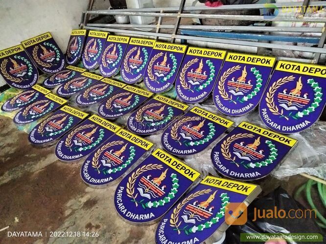 Huruf Timbul Stainless Logo Kota Depok