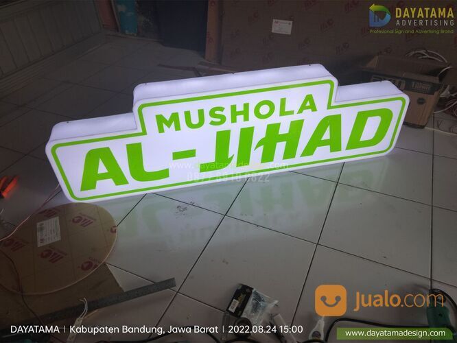 Signage Neon Box Huruf Timbul Musholla dan Masjid