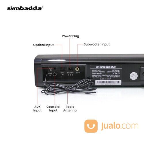 simbadda CST 903N sounbar speaker karaoke simbadda bluetooth