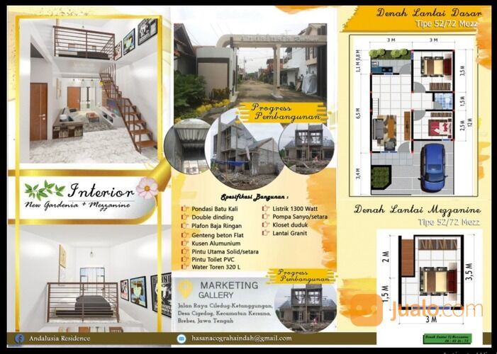 Rumah Murah di Brebes, lokasi pinggir jalan, kec. Kersana kab. Brebes