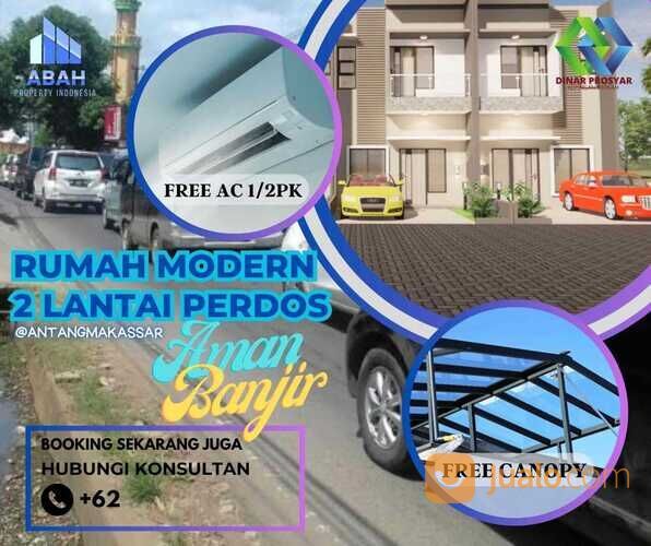 Rumah Dekat Perdos 2 Lt 500 Juta-an 100 m dr Poros Tamangapa Raya Antang