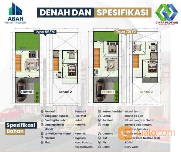 Rumah Dekat Perdos 2 Lt 500 Juta-an 100 m dr Poros Tamangapa Raya Antang