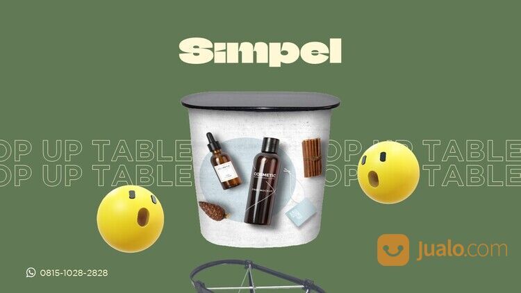 PROMO! Meja Pop Up Oval Minimalis Jakarta, WA: 0815-1028-2828, Meja Booth Event, Meja Event Desk
