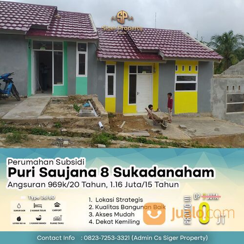 Perumahan subsidi di tanjung karang barat 2023