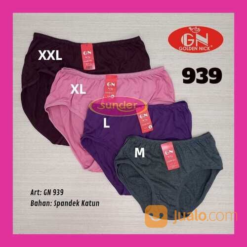 Grosir 1 Lusin Celana Dalem Golden Nick Wanita 939 M L XL XXL Jumbo Cd Gn Celana Dalam Lusinan