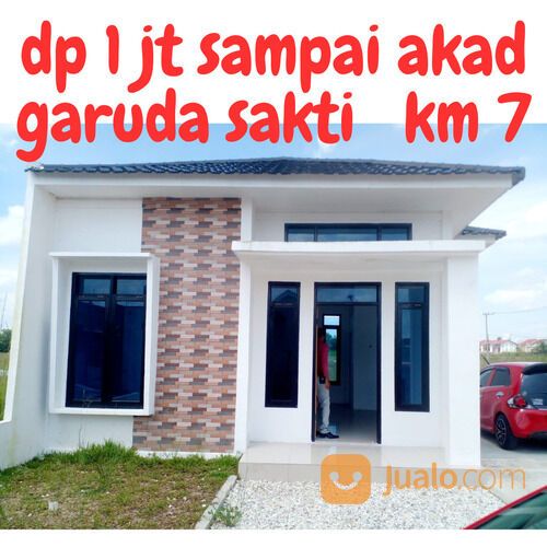 rumah dp 1 jt sampai terimai kunci di jl garuda sakti km 7