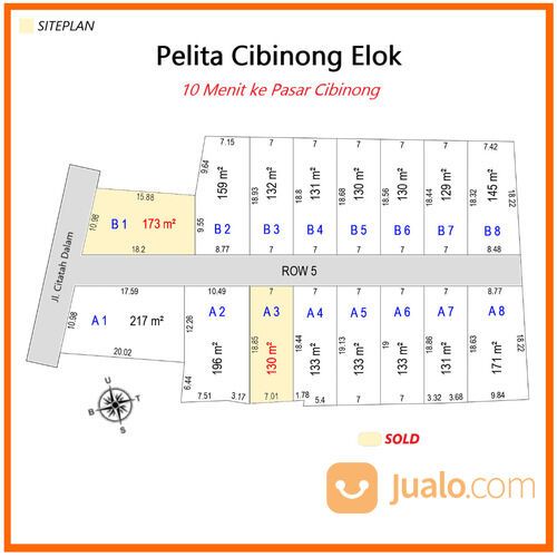 DEKAT SEKOLAH MARDI WALUYA CIBINONG, TANAH KAVLING SIAP BANGUN