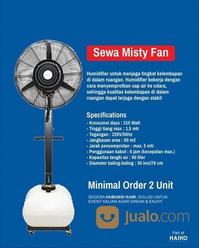 SEWA KIPAS ANGIN MISTY FAN SURABAYA