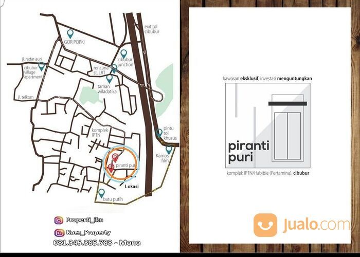 Rumah 2 Lantai MURAH Komplek IPTN Habibie Cibubur Junction Cimanggis Depok