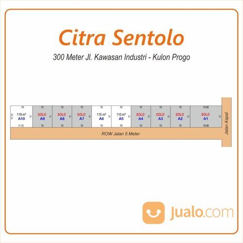 Tanah Siap Balik Nama; Dekat Pabrik Quick Sentolo