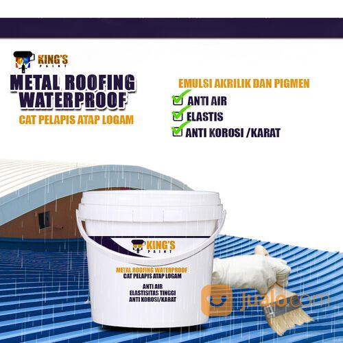 King's Paint Cat Anti Bocor Khusus Atap Seng, Logam, Metal