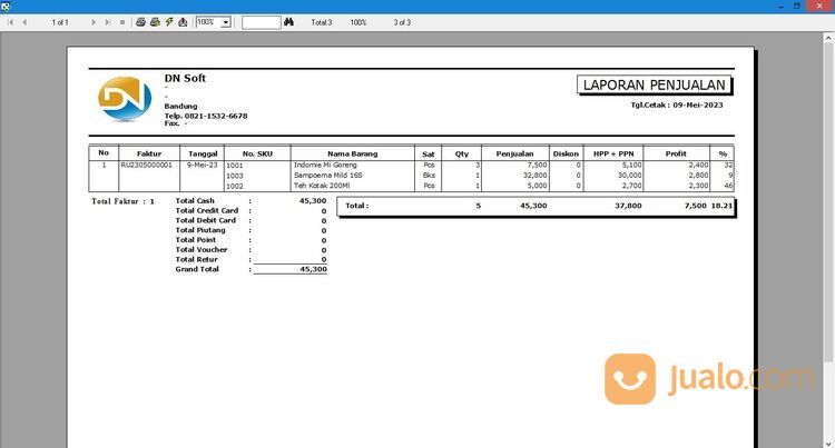 Aplikasi Program Kasir Toko Ritel Dan Minimarket