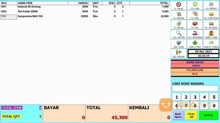 Aplikasi Program Kasir Toko Ritel Dan Minimarket