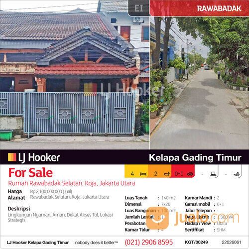 Rumah Rawabadak Selatan, Koja, Jakarta Utara