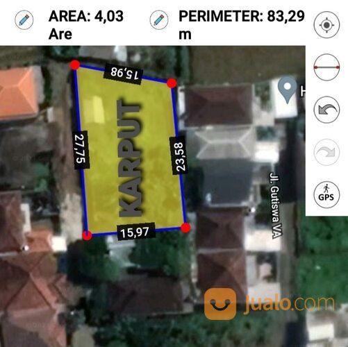 Tanah 4 are, Jl. Cekomaria Gustiwa Peguyangan Kangin Denpasar