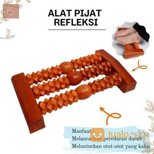Alat Pijat Refleksi Kaki Tradisional/Alat Pijat Kayu - Gerigi Tiga