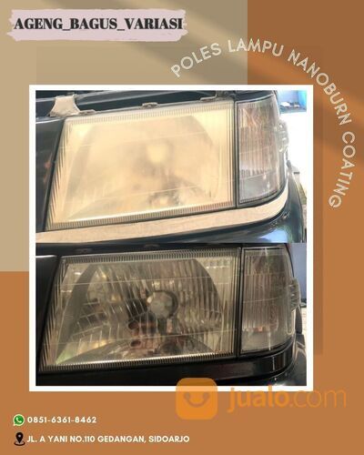 Poles Lampu Handlamp/ nanoburn coating (GARANSI 6 Bulan) Siap datang ke lokasi anda