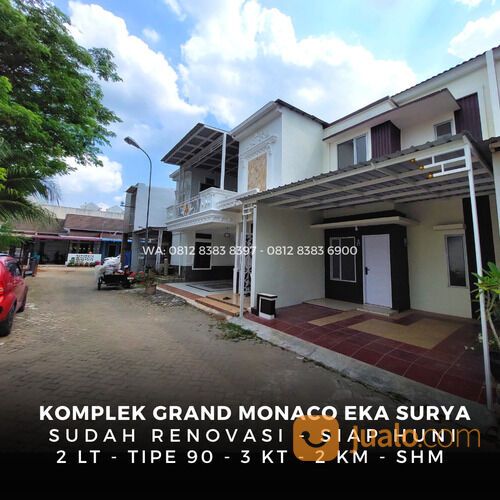 KOMPLEK GRAND MONACO EKA SURYA MEDAN JOHOR - FREE CANOPY, PAGAR DAN MINI BAR