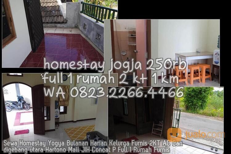 Sewa Homestay Yogya Bulanan Harian Kelurga Furnis 2KT AC Candigebang utara Hartono Mall JIH Concat P