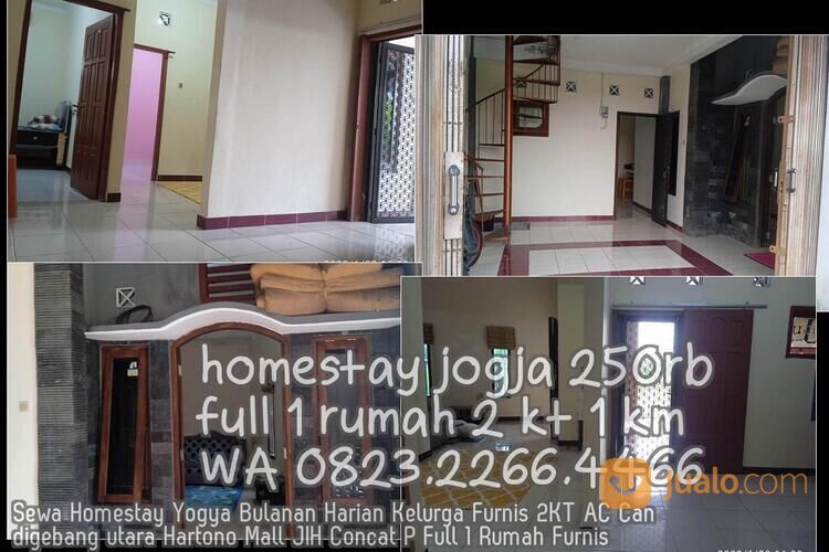 Sewa Homestay Yogya Bulanan Harian Kelurga Furnis 2KT AC Candigebang utara Hartono Mall JIH Concat P