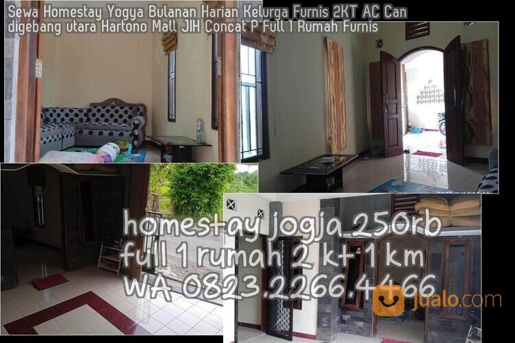 Sewa Homestay Yogya Bulanan Harian Kelurga Furnis 2KT AC Candigebang utara Hartono Mall JIH Concat P