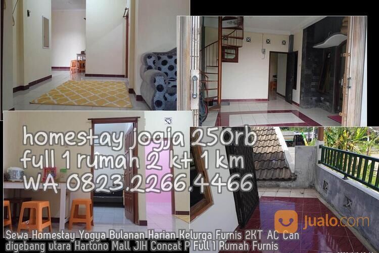 Sewa Homestay Yogya Bulanan Harian Kelurga Furnis 2KT AC Candigebang utara Hartono Mall JIH Concat P