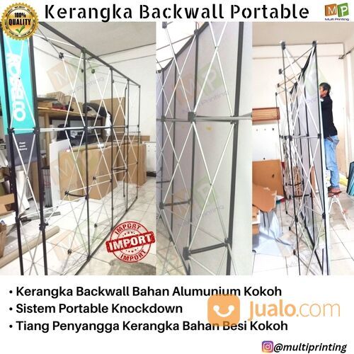 Backwall Portable 3x3-Backdrop Portable 3x3-Pop Up Backwall-Backdrop