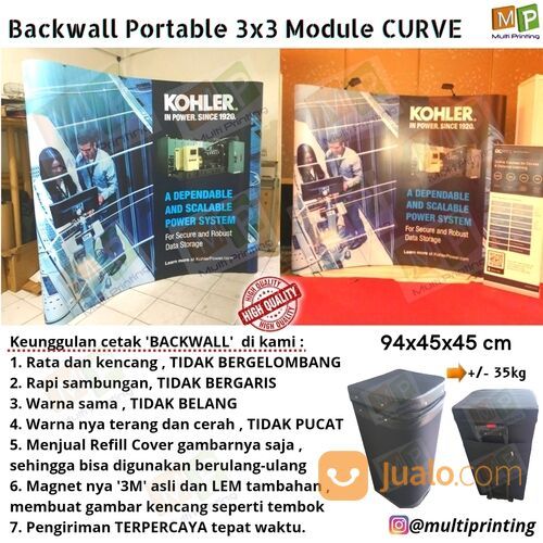 Backwall Portable 3x3-Backdrop Portable 3x3-Pop Up Backwall-Backdrop