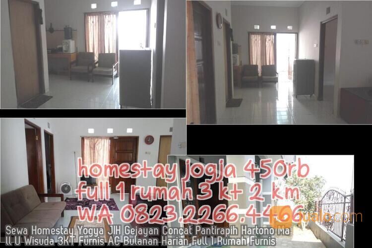 Sewa Homestay Yogya JIH Gejayan Concat Pantirapih Hartono Mall U Wisuda 3KT Furnis AC Bulanan Harian