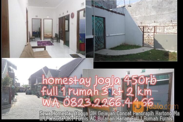 Sewa Homestay Yogya JIH Gejayan Concat Pantirapih Hartono Mall U Wisuda 3KT Furnis AC Bulanan Harian