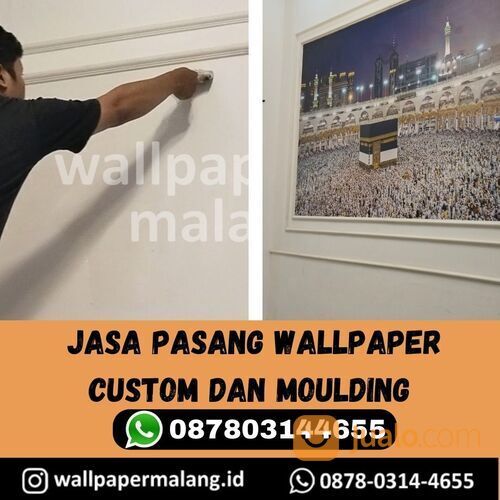 Jasa pasang wallpaper custom dan moulding