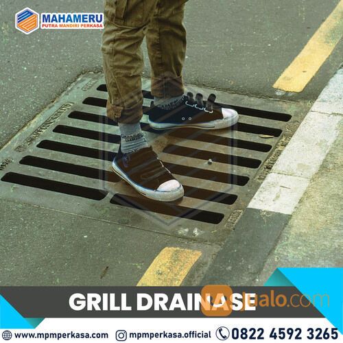 Grill Cast iron - Grill Cast Iron Untuk Saluran Air di Batu