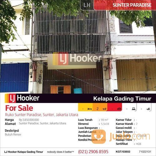Ruko Sunter Paradise Sunter, Jakarta Utara