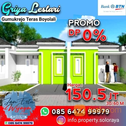 Rumah subsidi di teras boyolali