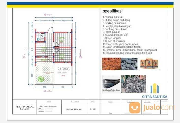 Rumah subsidi di teras boyolali