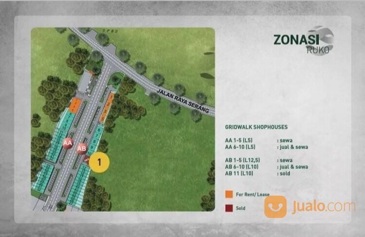 Ruko AA 3 lantai di Griya Idola Industrial Park