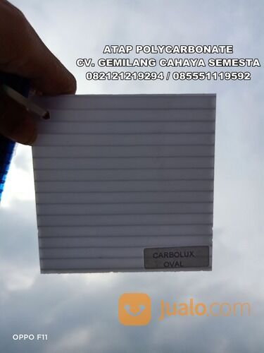 Atap Polycarbonate / Twin Wall / Carbolux 4mm