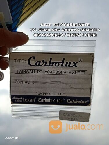 Atap Polycarbonate / Twin Wall / Carbolux 4mm