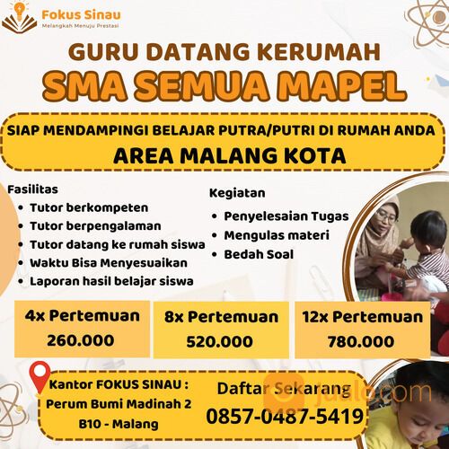 Les Privat Malang Raya (TK,SD, SMP, SMA)